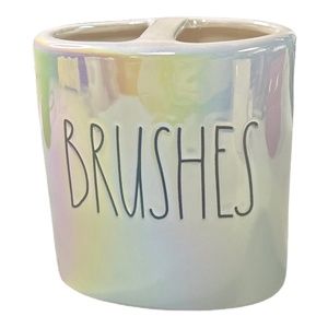 Rae Dunn "BRUSHES" Iridescent Organizer